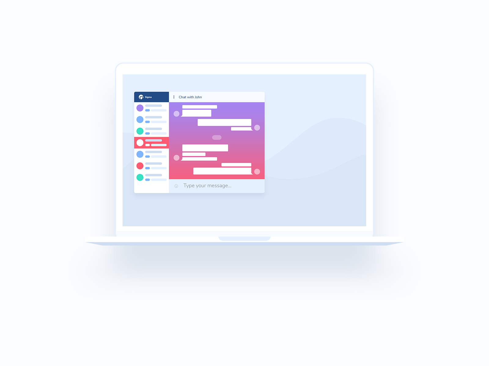 Client area MacBook image